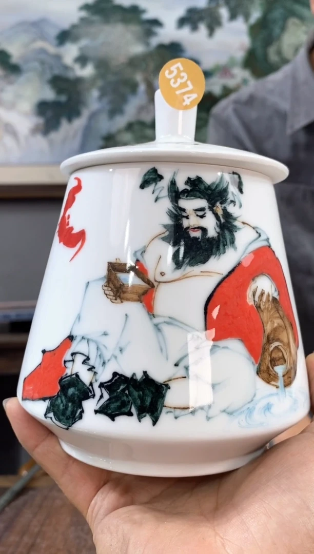 吴义松陶瓷联盟手绘陶瓷编码：5374