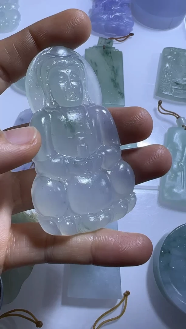未镶嵌定制翡翠观音