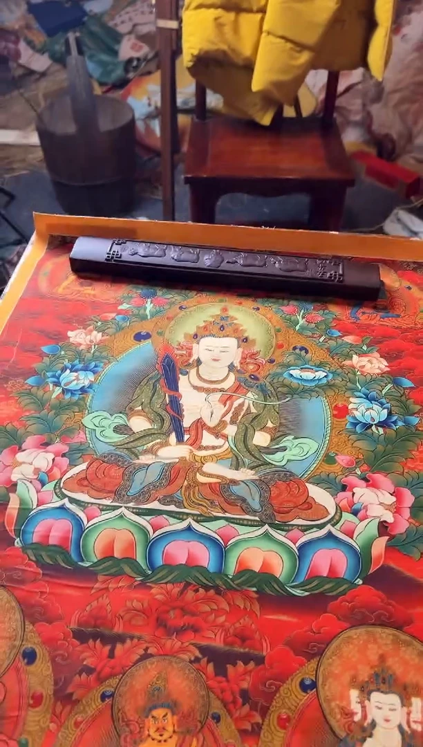 卷轴画手绘唐卡173