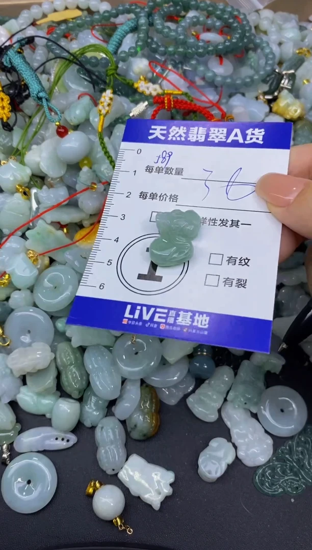 颈饰未镶嵌翡翠天然翡翠A货批量多样性发一件
