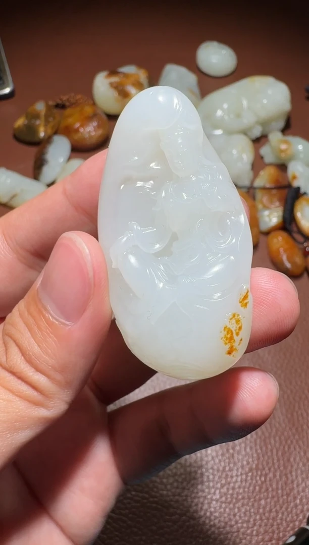 未镶嵌和田玉挂件壹***伍和田玉