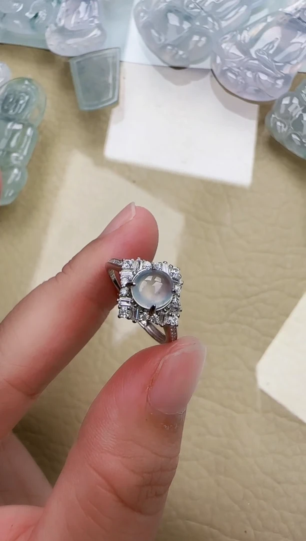 翡翠银S925镶嵌颈饰缅甸翡翠A货