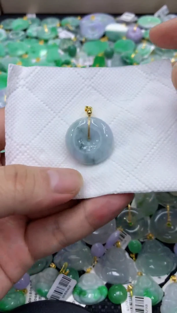 颈饰未镶嵌翡翠天然缅甸翡翠A货