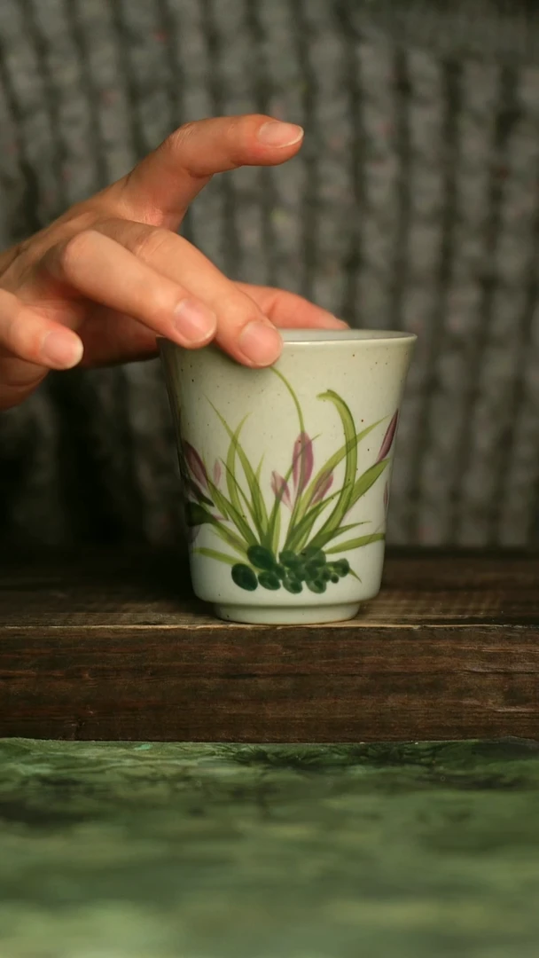 陶瓷青诗集手工手绘瓷器