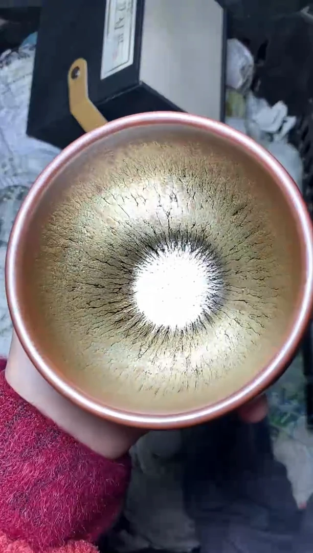 【闪购商品】茶盏金丝万缕 盏三疯建盏茶器
