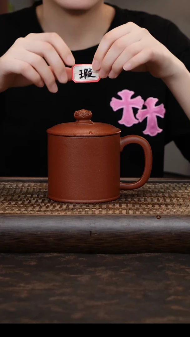 茶杯紫砂红降坡龙吟暇