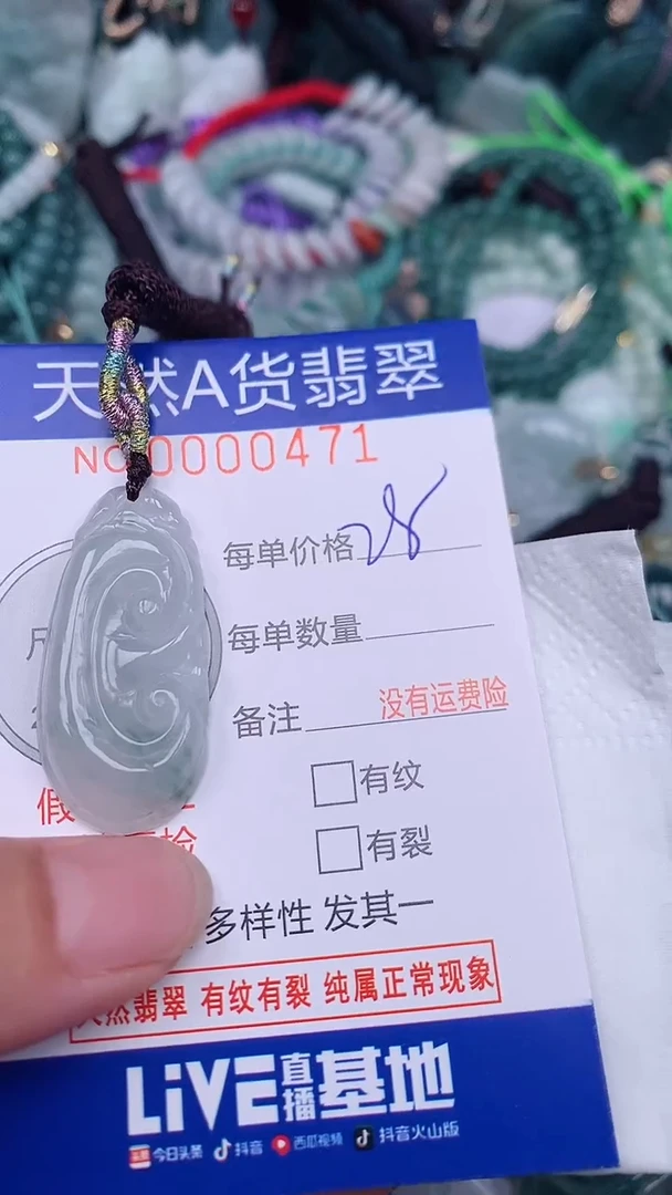 翡翠未镶嵌颈饰...0000471