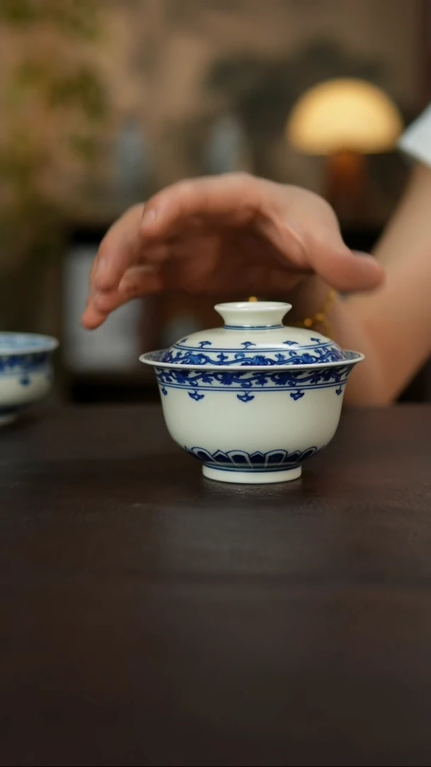 景德镇陶瓷杯碗柴烧多人