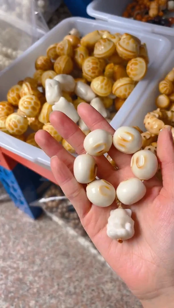 吊坠菩提根/象牙果新款馒头兔手捻 凤九