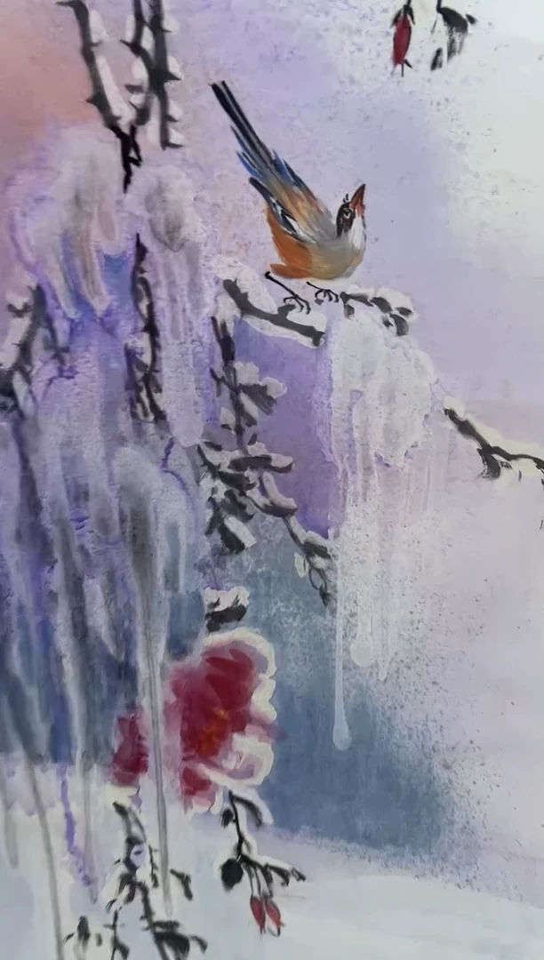 国画刘立荣亲笔绘画手绘作品D2