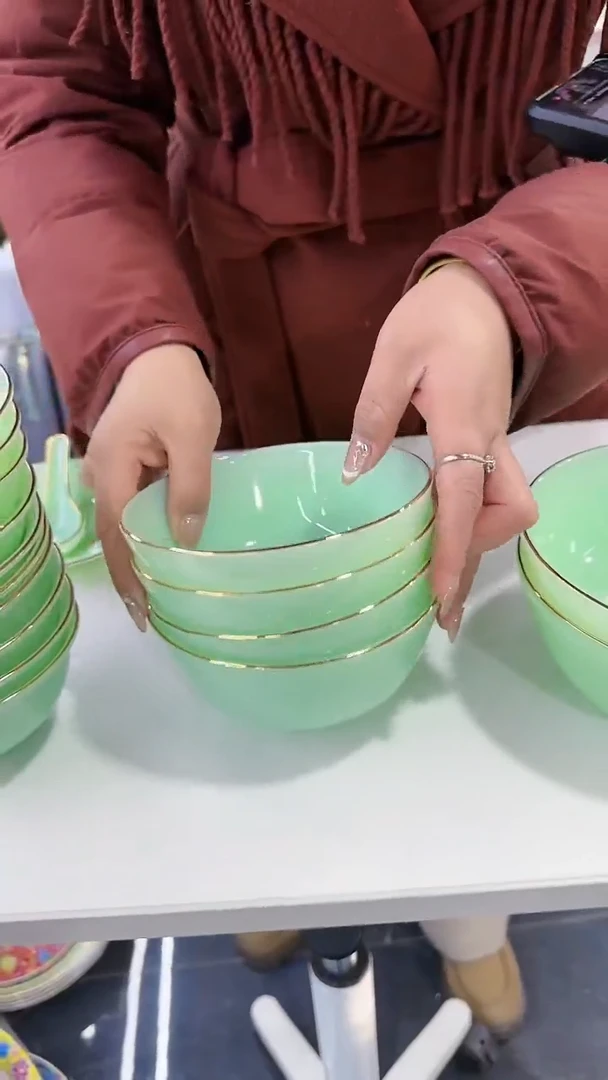 【闪购商品】瓷片5.5英寸饭碗4个景德镇陶瓷【秦坊】