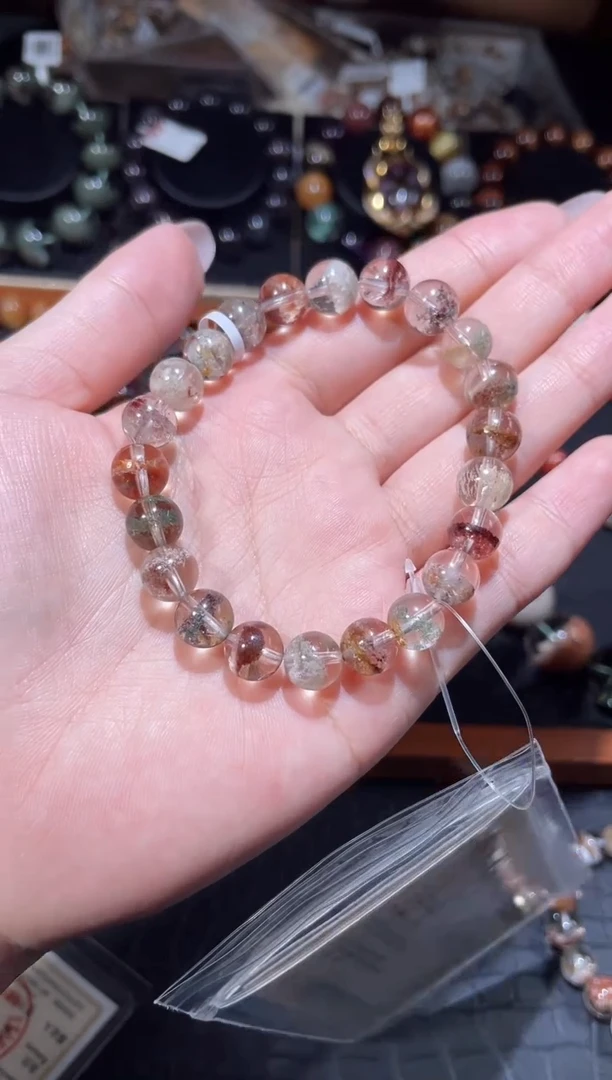 未镶嵌手链水晶四季幽灵手链单圈8.5mm