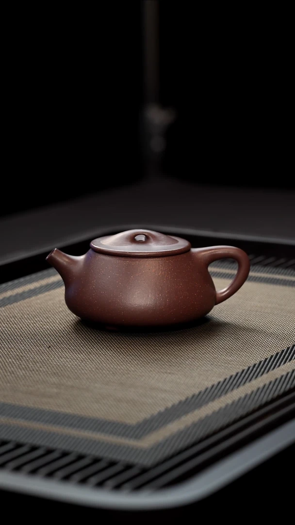 茶壶紫砂全手工底槽清景舟石瓢