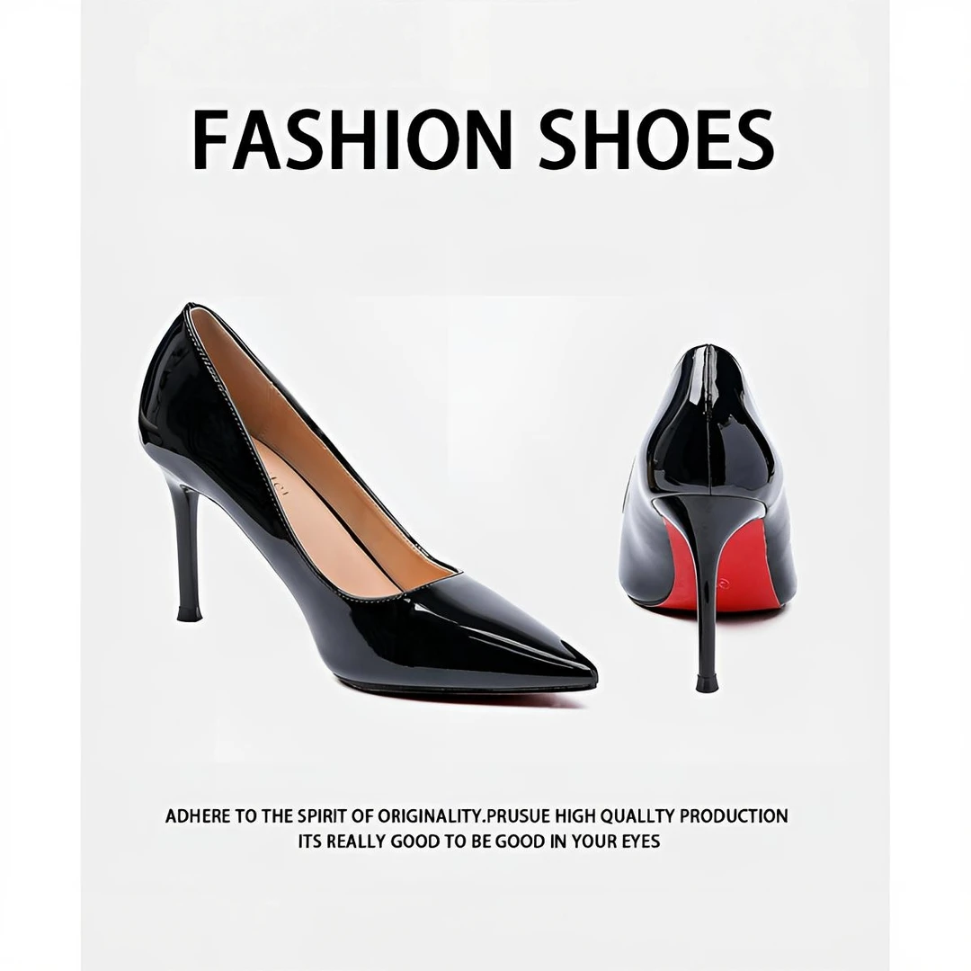 裸粉色红底高跟鞋女2025年新款百搭细跟尖头爆款洋气高级感不累脚