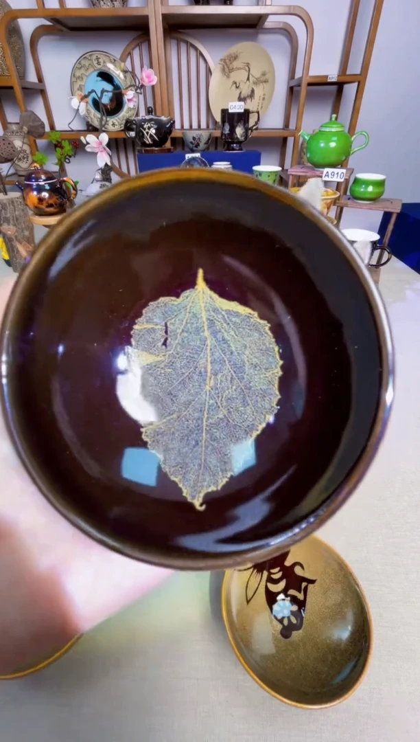 【真叶入盏1300度】非遗大师手工高温瓷特价款