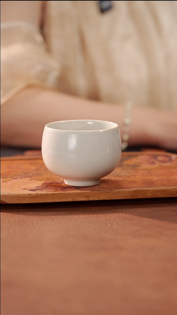 柴烧禅定杯-光素