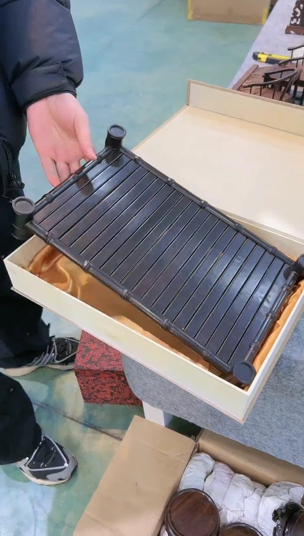 【闪购商品】东非黑黄檀（紫光檀）沥水茶盘一个