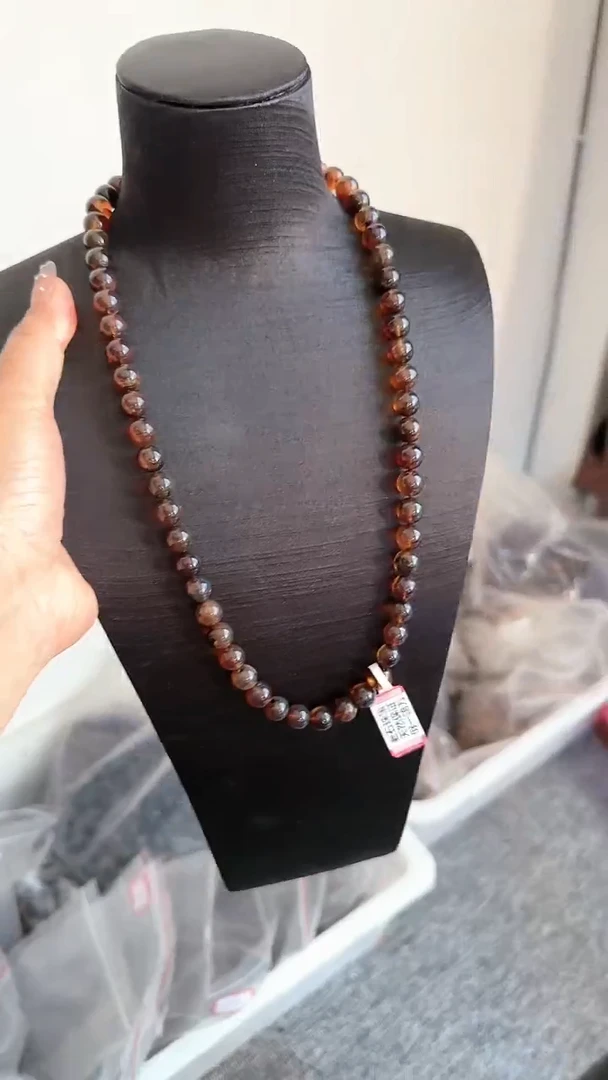 【闪购商品】琥珀手链未镶嵌规格9紫翳灵草妈妈链#30