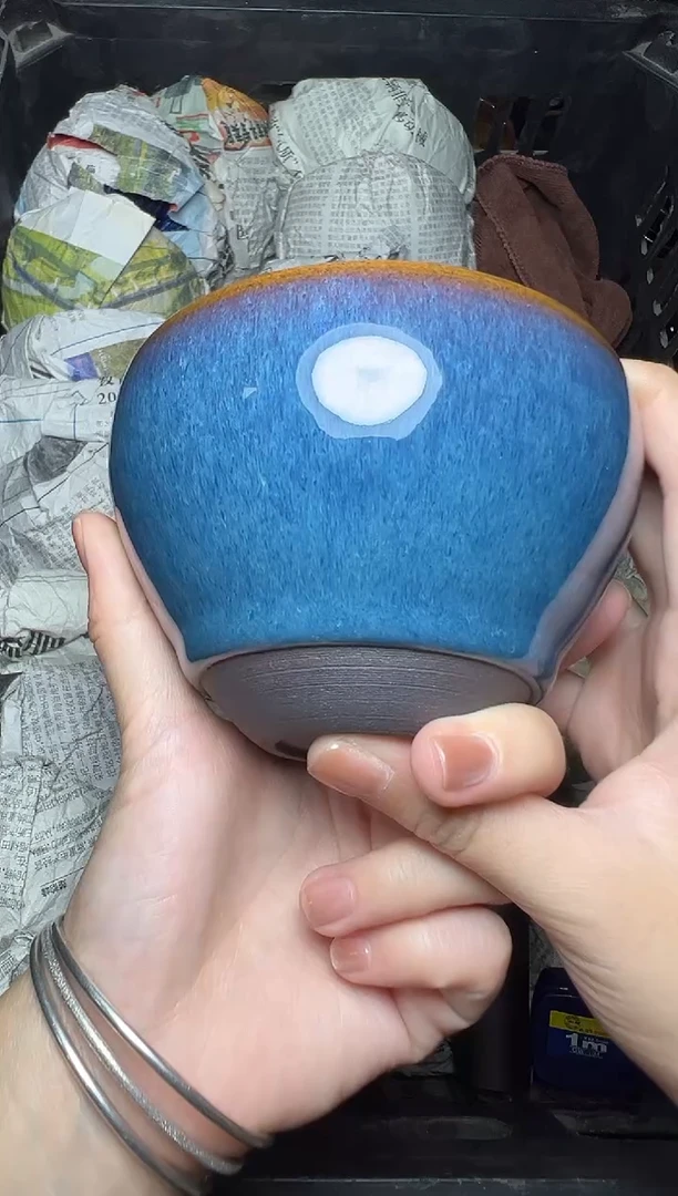 茶盏回蓝 钵 盏三疯建盏茶器