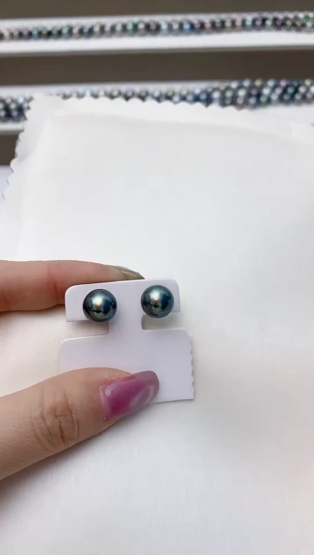 18K金镶嵌耳饰海水珍珠A20