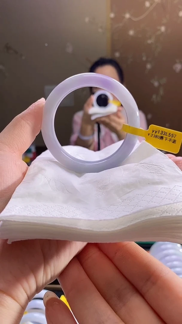 未镶嵌手镯翡翠心***凉55.7圈口d