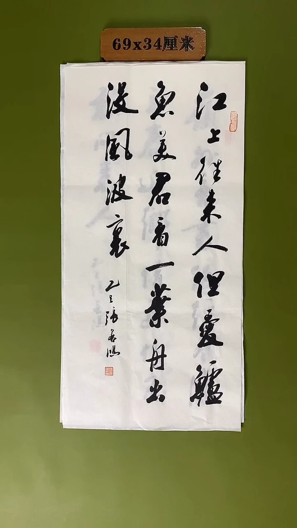 书法书法 张若鸿 尺寸69cm*34cm