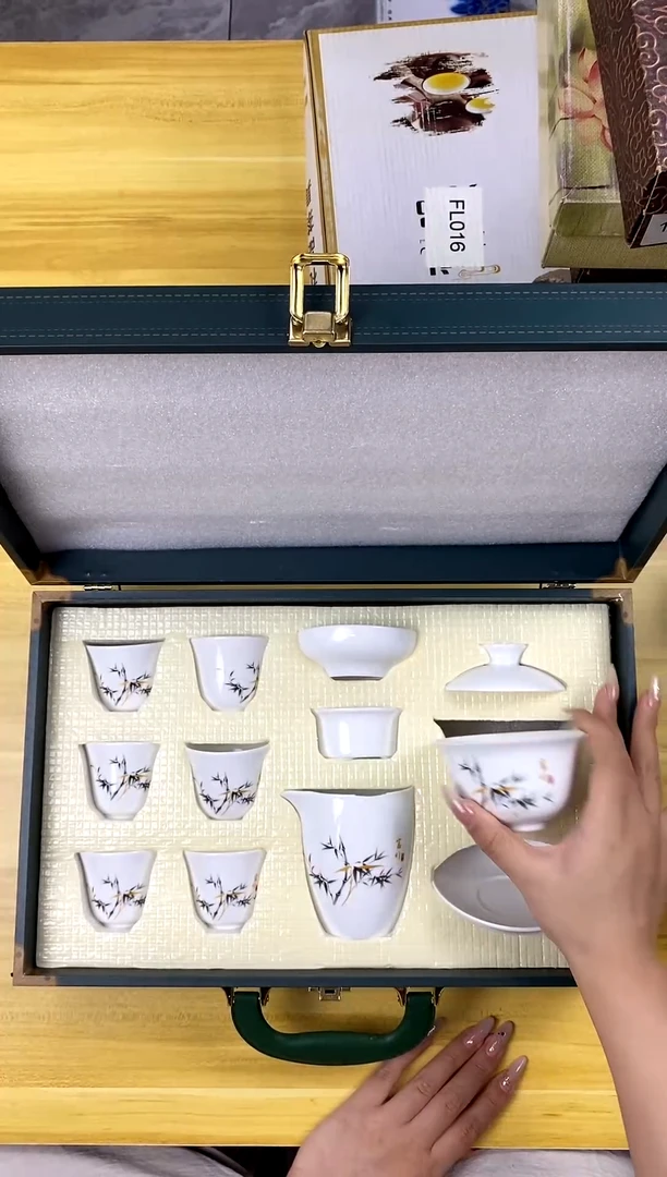 羊脂玉富竹礼盒装