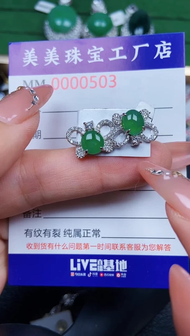 【闪购商品】翡翠颈饰银S925镶嵌0503
