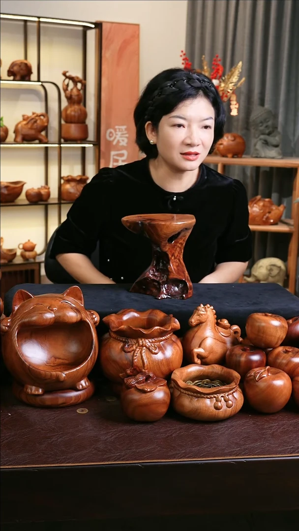 木香樟木手工底座5046