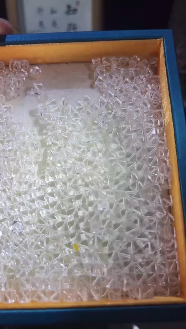 水晶珠宝半成品未镶嵌白水晶方糖单珠多样发一