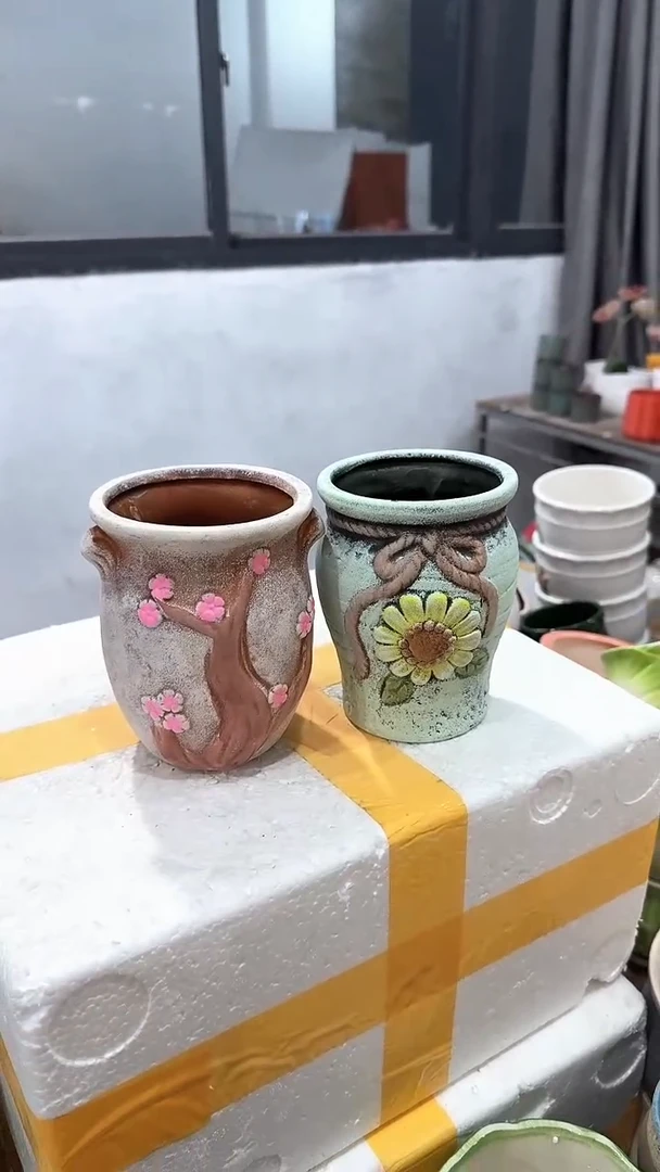 高温陶瓷花盆+13-10