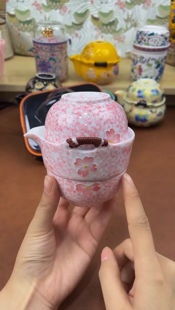 陶陶瓷茶具摆件旅行套组