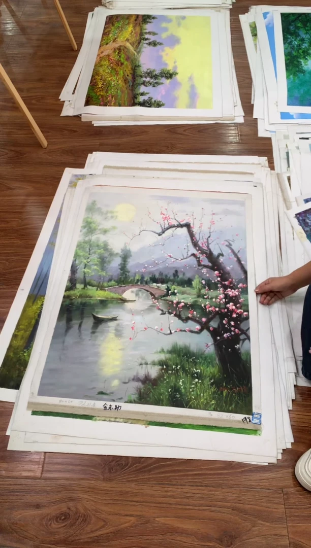 油画【61号】朝鲜原创手绘油画【功勋Ⅰ级画家丨孤品佳作】【顺丰包邮】