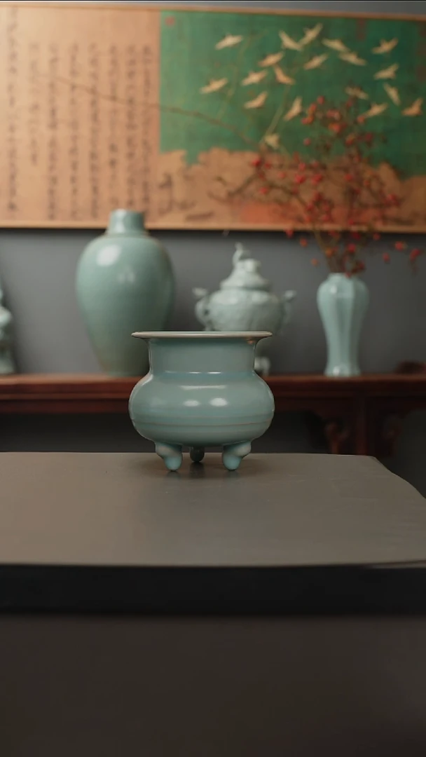 原产地原矿   三足炉
