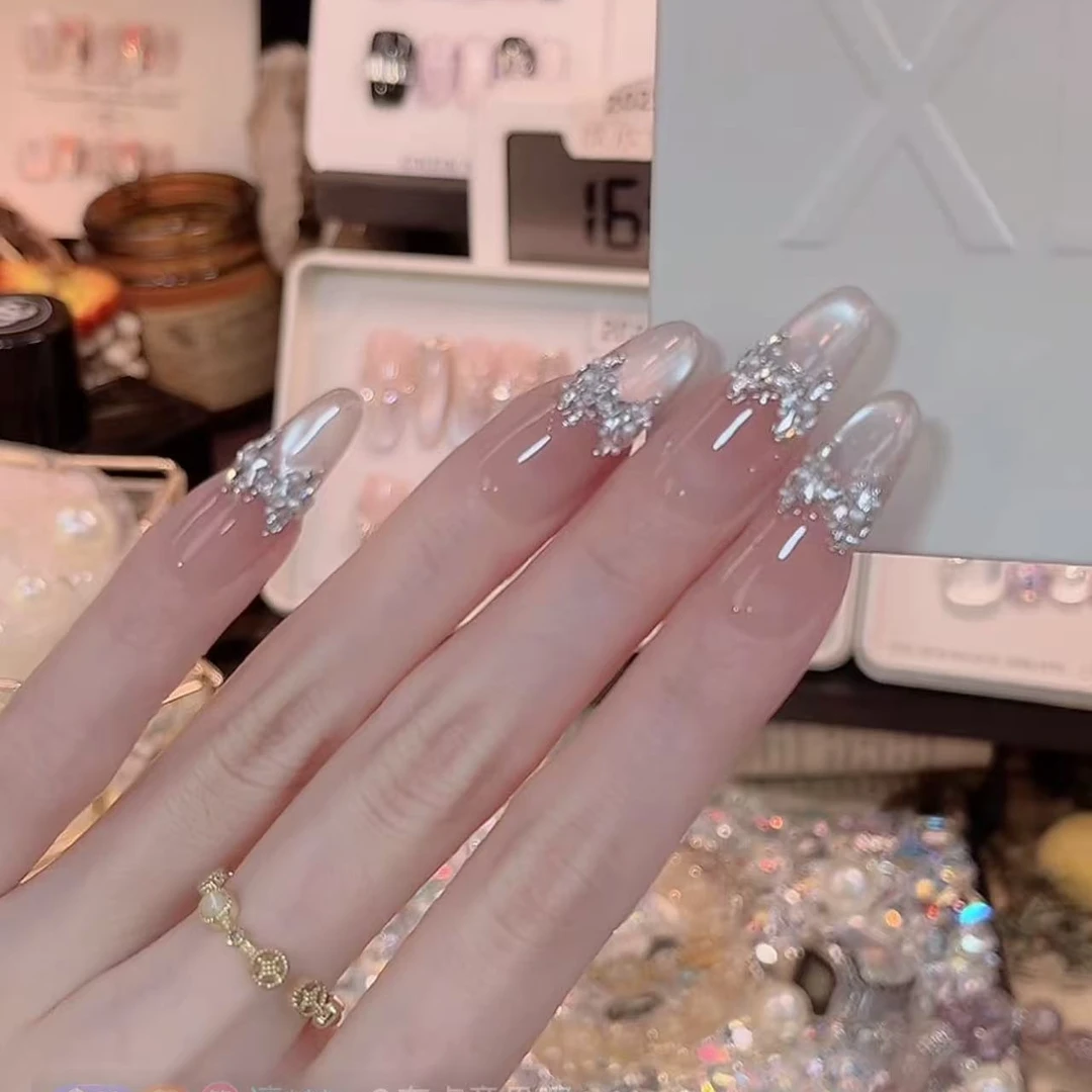 爆闪蝴蝶结- painted clear bow 纯手工穿戴甲 10片装