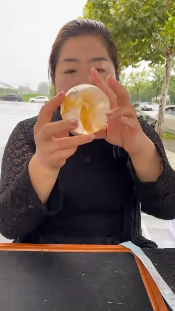 未镶嵌珠宝半成品水晶黄胶花球D34