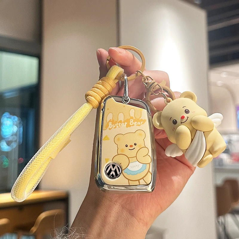 大众钥匙套速腾宝来高尔夫7途观l探岳帕萨特朗逸迈腾24款车扣cc女