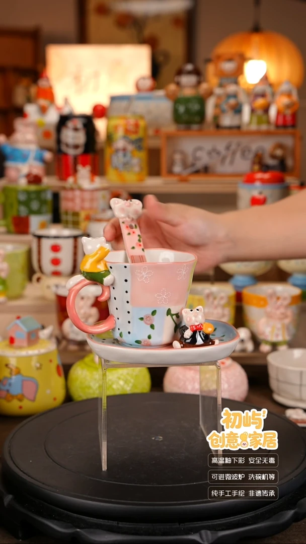 瓷初屿手工彩绘陶瓷餐具