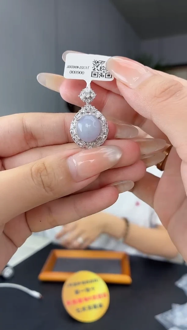 颈饰银S925镶嵌翡翠11111111111