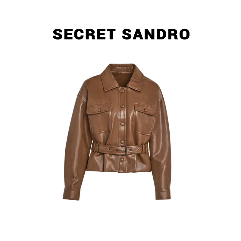 【美式曼哈顿】【多娜&Secret Sandro粉丝专享】皮衣 P65287133N