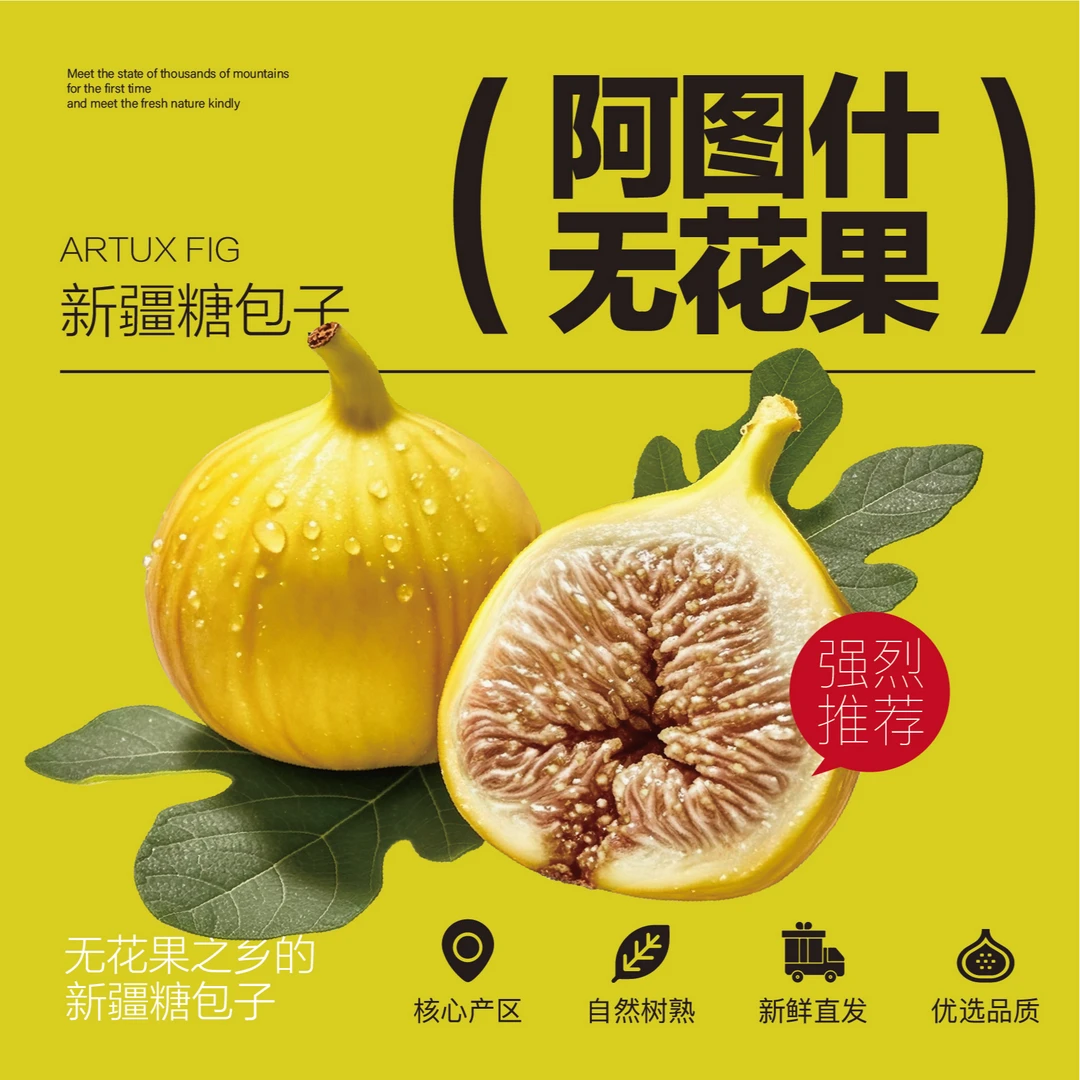 昆阿图新鲜阿图什无花果 树上糖包子