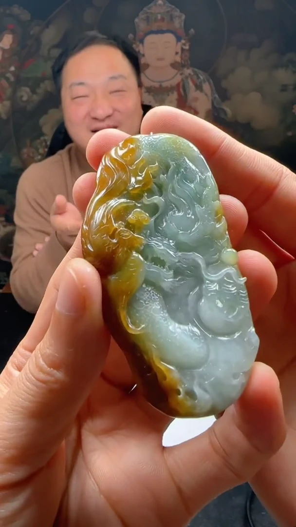 【闪购商品】定制翡翠未镶嵌L-@@QJXC121150