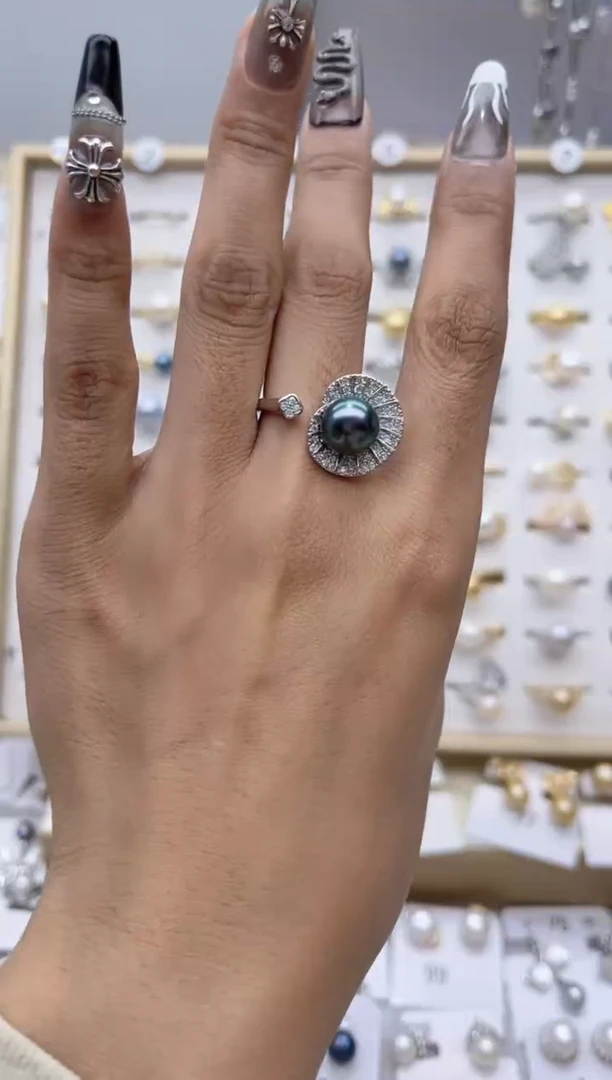 【闪购商品】淡水珍珠戒指合金34