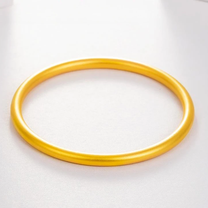 【销冠专享】足金999投资金攒金卡5磨砂手镯ZBHJSZ148克重多退少补