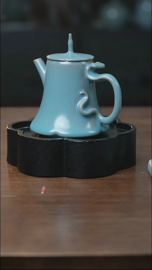 （预售）巳巳如意壶 （赵冠程）（拾汝）（天青）