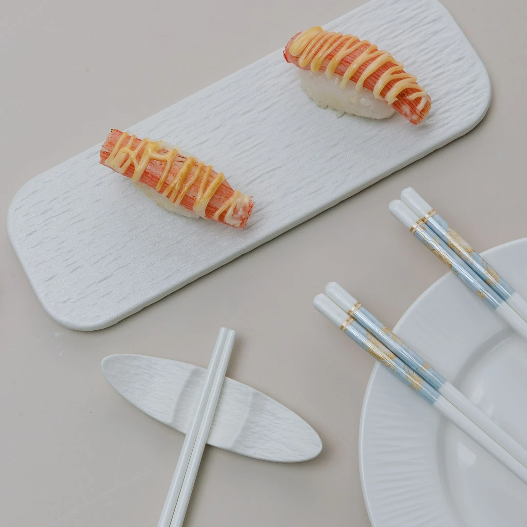 柿柿如意陶瓷筷防滑筷子轻奢高档家用创意环保日式