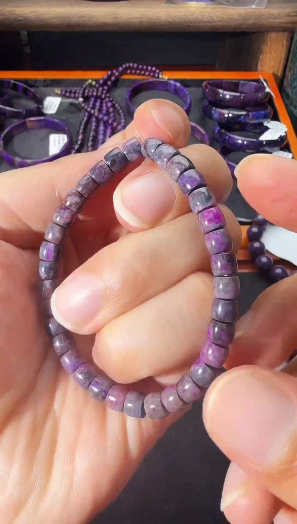 苏纪石（舒俱来）未镶嵌南非老矿手串@多样性发其一