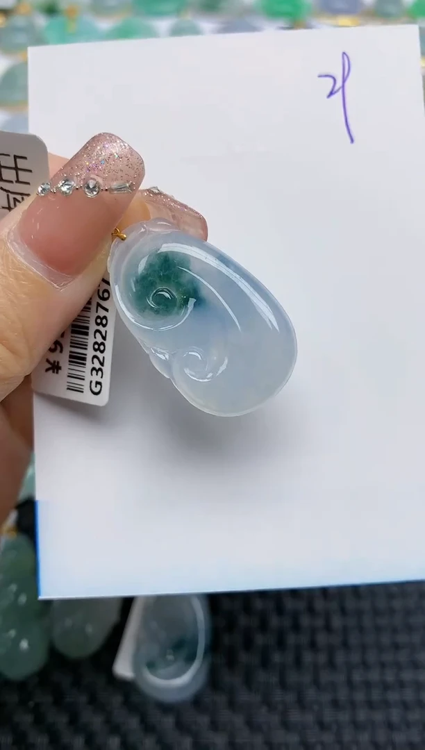 【闪购商品】翡翠颈饰18K金镶嵌天然A货翡翠 29