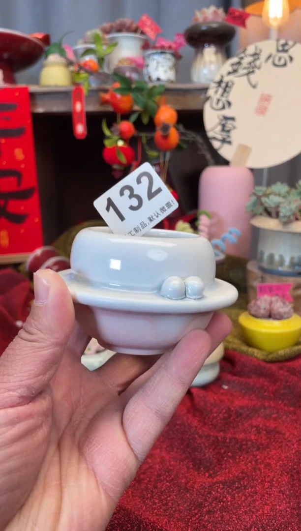 【闪购商品】摆件132知木小芳花盆