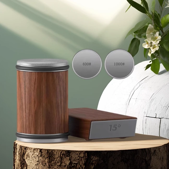 跨境专供 Rolling sharpener滚轮磨刀器【经典】铝合金金刚砂滚筒